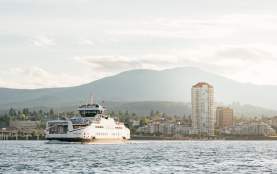 BC ferry heading towards Nanaimo.