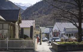 Arrowtown street in winter