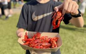 Boiled Louisiana Crawfish - Clesi's Seafood Restaurant via Jazz Fest