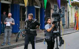 Filming in the French Quarter