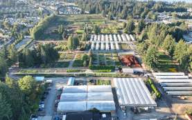 Ariel view of the Green Thumb Garden Centre.