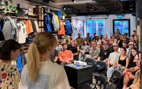Patagonia Queenstown’s screening of mountain bike film Fire Lines enjoyed by a crowd of passionate mountain bikers