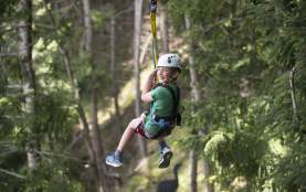 Young boy on ZipTrek Eco Tours Moa tour