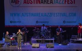 Will Downing and band on stage for Austin Area Jazz Fest at AISD Performing Arts Center