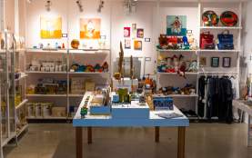 Inside the Nanaimo Art Gallery gift shop