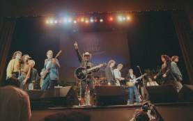 Gary P Nunn playing guitar at Austin City Limits 15th Anniversary Show