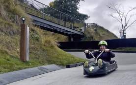 Lugeing with Adele Heidenreich at Skyline Queenstown