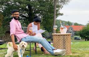 Dog Friendly Westchester image of couple.