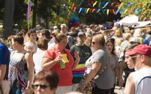 People Outside At A Festival