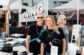 Stephanie and Amy at Festival