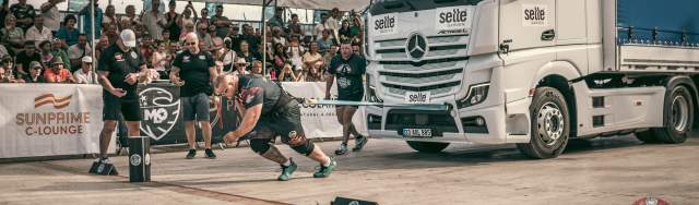 Strongman truck pull