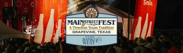 Logo for Main Street Fest in Grapevine, Texas