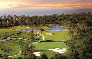 Aerial View Of Lakewood Golf Course In Mobile, AL