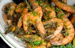 Plate of shrimp