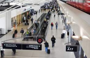 Detroit Metro Airport interior