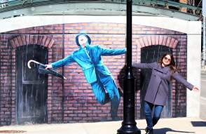 Women with Singing in the Rain Mural