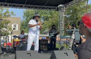 Yancyy performs at Ypsilanti Juneteenth Celebration