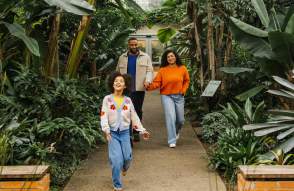 Family at Matthaei Botanical Gardens