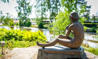 Skulptur i Folkeparken i Askim