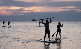 Paddle boarding in Devon