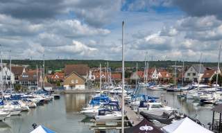 Photograph showing the marina at Port Solent