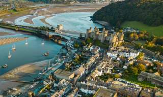 Conwy Castle View from the Sky