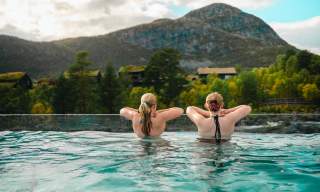 Flott utsikt fra Hovden Fjellbad