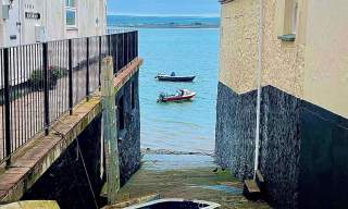 View down a lane at Appledore
