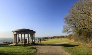 A landscape view of Reigate Hill a National Trust site in the Surrey Hills - image credit National Trust