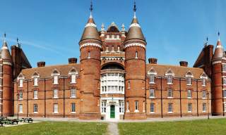 Panorama-style photograph showing the south side of Portsmouth Museum and Art Gallery