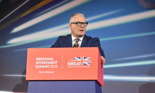 Richard Parker on stage at the Regional Investment Summit 2025
