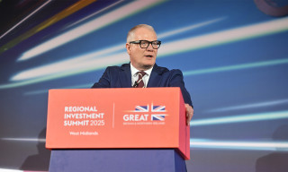 Richard Parker on stage at the Regional Investment Summit 2025