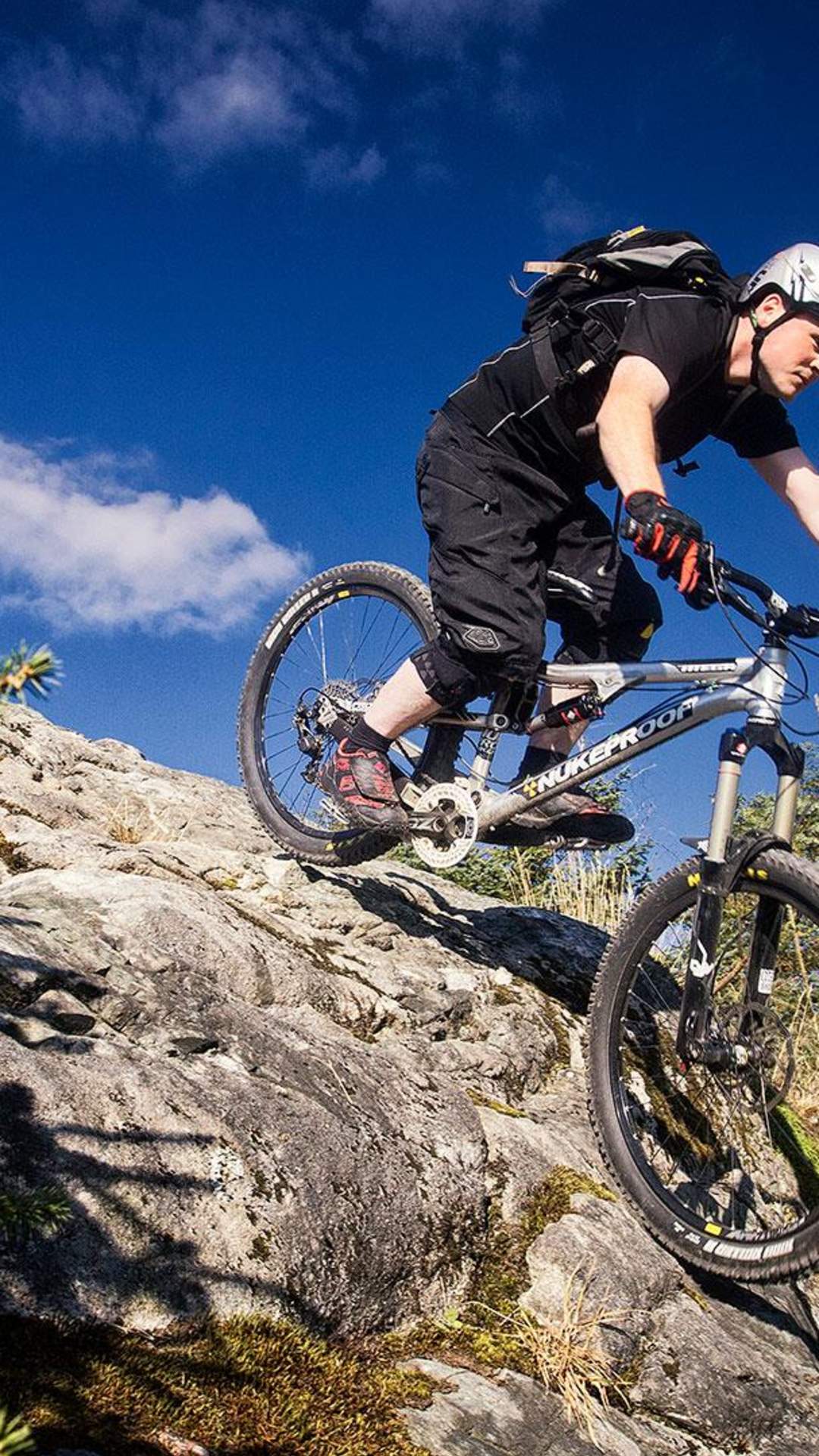 mountain biker challenging the Davagh Forest Trails in the Sperrins