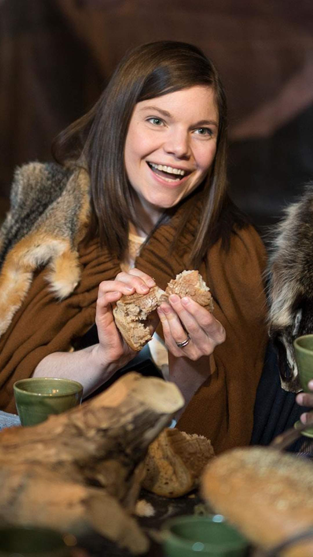 group medieval dining at the Game of Thrones® banquet, Winterfell at Castleward, Downpatrick