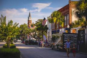 Historic Downtown Brunswick during First Friday