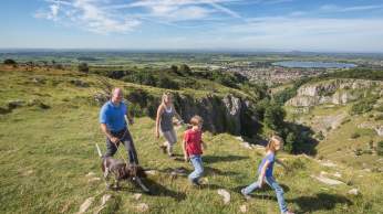 Gorge Walk with family and dog at Cheddar Gorge near Bristol - credit Cheddar Gorge & Caves