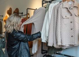 Woman shopping at graced