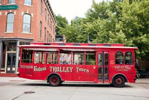 Family on trolley tour