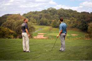 Men at golf course