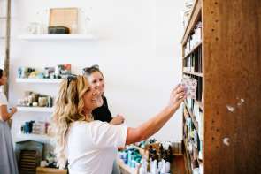 Women shopping in store