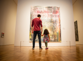 Father & Daughter at the Milwaukee Art Museum