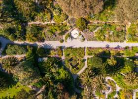 Aerial of Tresco Abbey Garden