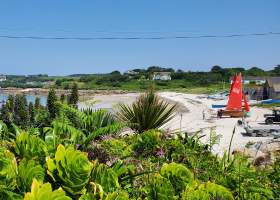 A view of Porthmellon Beach