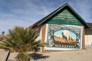 29 Palms Murals - CA Desert Protection Act Mural Chuck Caplinger and Art Mortimer