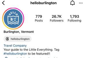 Hello Burlington Instagram Screen Grab