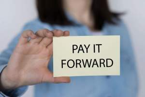 Pay it Forward sign Bistro 163