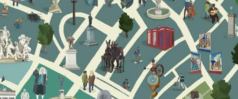 Cheltenham Public Art Trail map