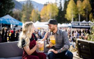 Couple at Snowbird's Oktoberfest