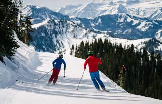 Skiing at Brighton Ski Resort