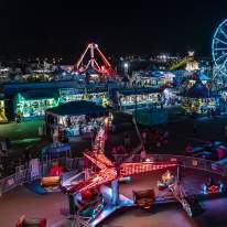 New York State Fair Midway at Night